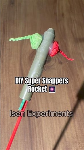 DIY Super Snappers Rocket using Pop Pop Crackers #experiment #fireworks #crackers #firecracker