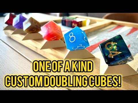 How I Make Backgammon Doubling Cubes!
