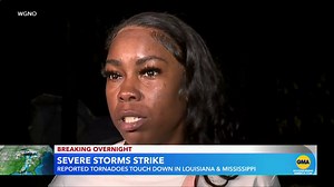 Tornadoes reported in Louisiana and Mississippi