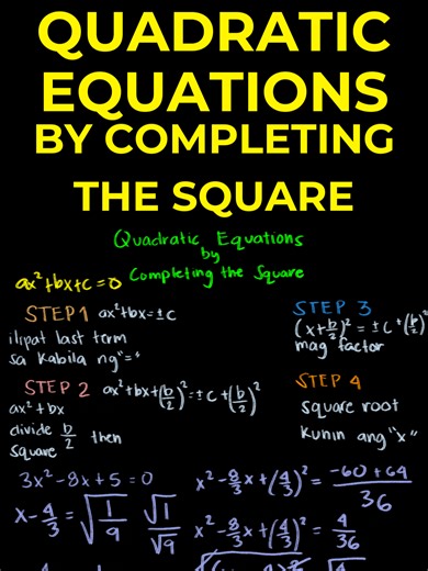 Step-by-Step Guide to Completing the Square for Quadratic Equations