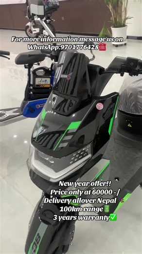 New year offer!! Price only at 60000 - /Delivery allover Nepal 🇳🇵 100km range🔋 3 years warranty✅#deliveryallovernepal🇳🇵 #accountunfrreez🙏😭😭 #rajkumarthapamagar #surakshyakc #mrbvlog