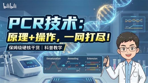 【生物化学视频】PCR技术原理及操作