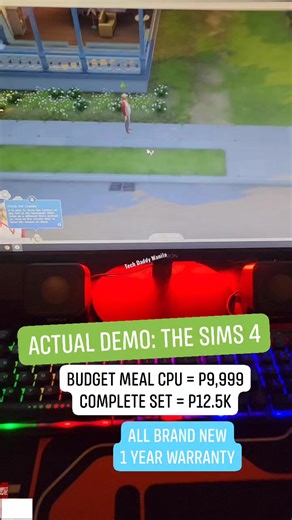 3.7K views · 35 reactions | Actual demo: the sims 4 P9999 only for cpu P12499 for.complete set #thesims4 Visit Tech Daddy Manila for more info | Tech Daddy Manila | Facebook