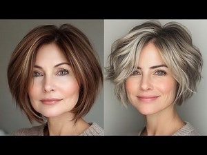 2025 Beautiful and elegant short haircut hair style and dye color ideas for over 50 women/trending