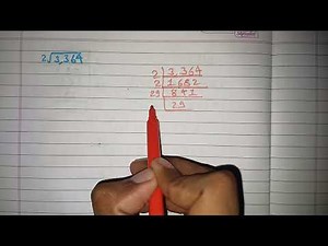 Square Root of 3364 with the help of Prime Factorisation Method 2√3364