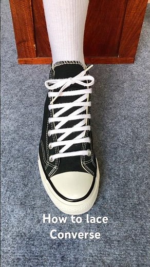 How to lace Converse#sneakers #shoes #converse