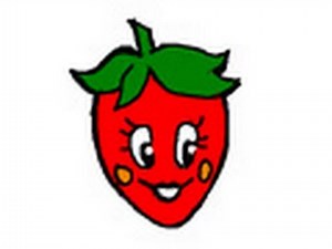 Katy Perry strawberry tattoo drawing - Tatuaje de fresa