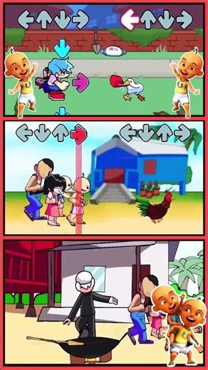 When Kids Turn Everything Into a RACE 😂🏃‍♂️I FnF Pro Player #fnf #upinipin