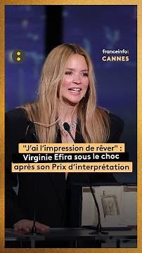 Virginie Efira in shock after her Best Actress award