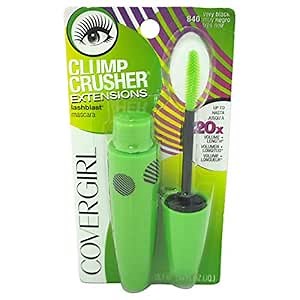 COVERGIRL Clump Crusher Mascara, 20X More Volume, Double Sided Brush, Long-Lasting Wear - 805 Black (Pack of 1)