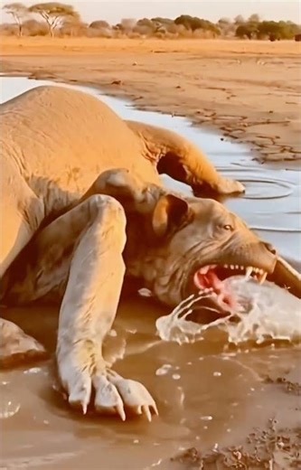 Something Exploded Inside This Elephant… No One Expected It #shorts #animals #naturedocumentary