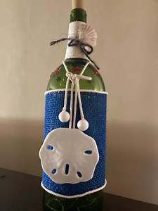 Decorative Light up Sea Shore Wine Bottle - Etsy