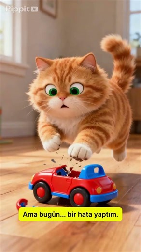 Funny Anime Cat Breaks Toy 😂 (Subtitles)