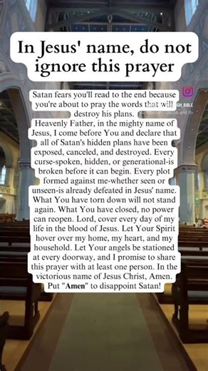 In Jesus' name, do not ignore this prayer