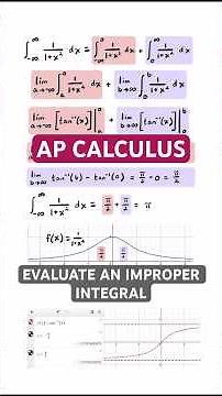 how to evaluate an improper integral #calculus #maths #stem #apcalc