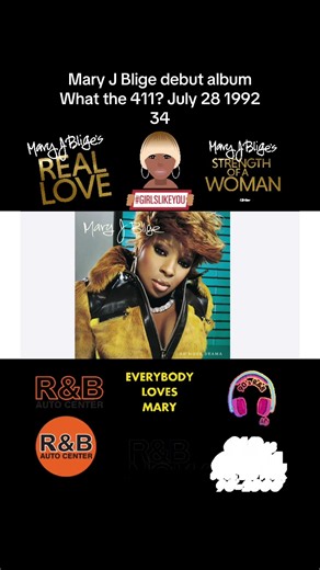 Mary J Blige debut album What the 411? July 28 1992 34