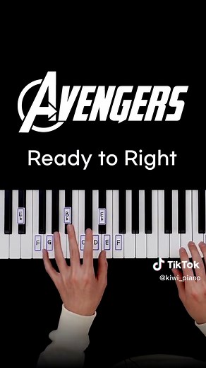 "Avengers" Piano easy🎹 #fyp #foryou #piano #tutorial #피아노 #어벤져스 #튜토리얼