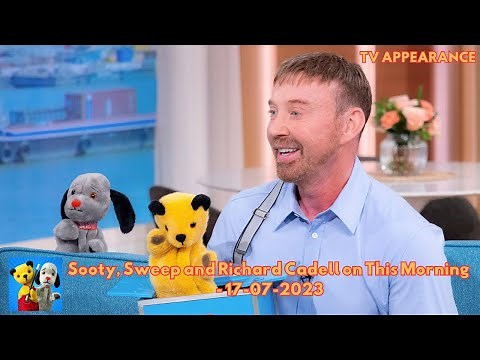 Sooty, Sweep and Richard Cadell on This Morning - 17-07-2023