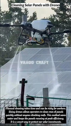 Cleaning Solar Panels with Drones