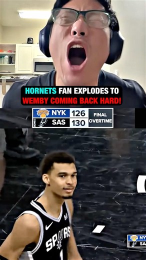 Wemby’s going ALIEN MODE in Knicks Spurs Game 2 👽😱 #shorts #nba