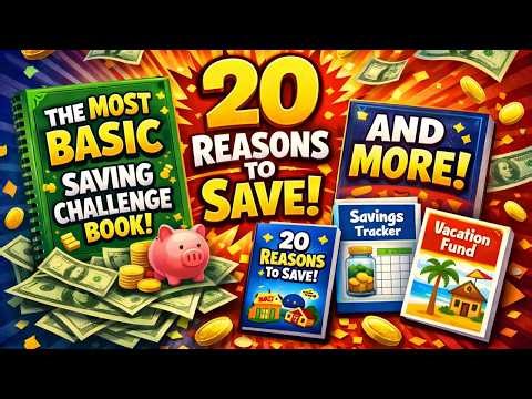 Cash Stuffing | The Most Basic Saving Challenge Book + 20 Reasons To Save Challenge & More! 💰