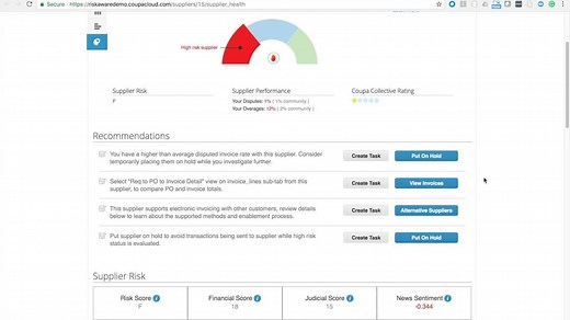 Coupa - Demo: Risk Aware