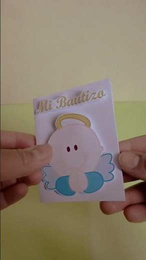 DIY| Invitaciones de bautizo | 3 Opciones | 👼👶 👼👶