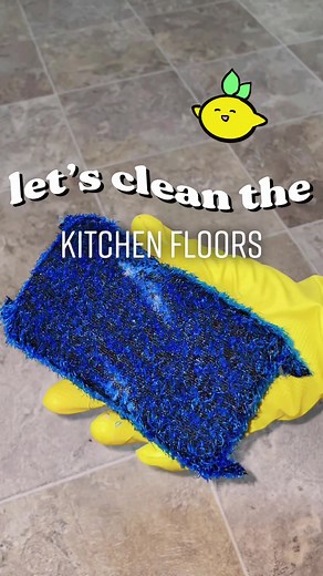 Floor Scrubbing Therapy: Removing Dark Spots in Kitchen