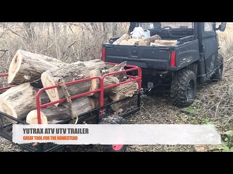 Yutrax Trailer review for your ATV / UTV! For homestead use (for our Polaris ranger UTV and ATV)