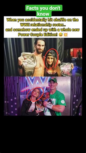 WWE Shuffle: Seth Rollins&Nikki Bella New PowerCouple#nikkibella #johncena#shorts#usa#uk#sethrollins