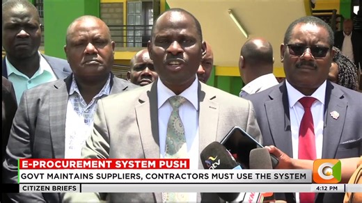E-procurement system push Govt maintains suppliers, contractors must use the system Odede: Tenders must go through the e-procurement platform Odede: The system is up and running 100% #CitizenBriefs | Citizen TV Kenya