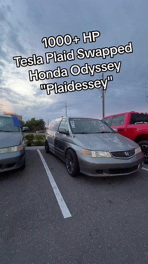 1000 HP Tesla Plaid Swapped Honda Odyssey: The Ultimate Fast Car Experience