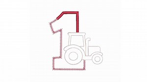 1st Birthday Tractor Embroidery Design / Tractor First Birthday Embroidery / Tractor Applique Design / Farm Birthday Embroidery - Etsy