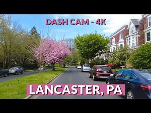 Lancaster, PA in 4K: Cityscape Drive | Explore Historic Streets and Charming Architecture