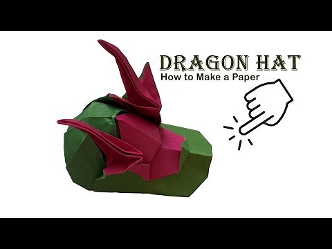 How to Make a Paper Dragon Hat || DIY Origami Tutorial