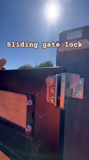 Diy sliding gate lock #diy #slidingate