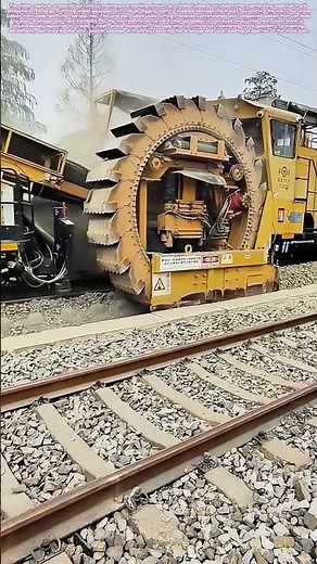 Excavating the Ballast: How a Spinning Wheel Rebuilds Railroad Foundations