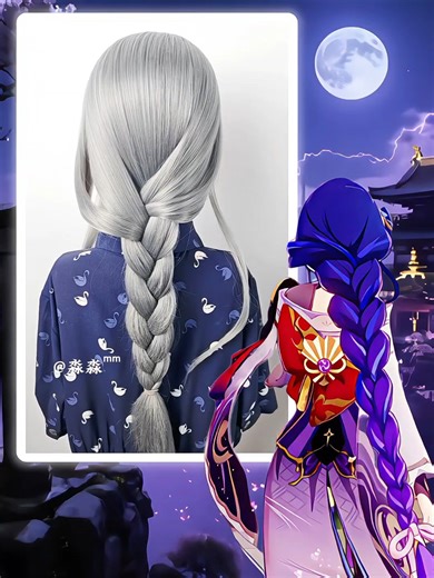 WakuWakucosplay on Instagram: "How to make raiden shogun hair style 🌟Want to know more? Follow @wakuwakucosplay_official! 🌟cr: 淼淼mm #raidenshogun #raidenshoguncosplay #genshin #genshincosplay #genshinimpact #genshinimpactcosplay"