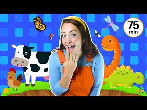 Toddler Learning Video | Animals + Songs, Counting, Phonics, Colours | Farm, Dinosaurs & Minibeasts