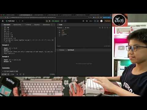 LeetCode | Python | HHKB Type-S | 40 min real time | no talking | EP-52