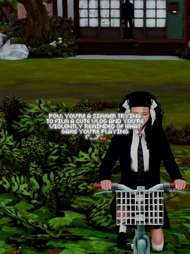 the amount of times this girl rode her bike through rocks, in the water, through fences #thesims #thesims4 #sims4 #sims4tok #simstok #sims4toker #simstoker #simsfyp #sims #sims4moddedgameplay #sims4cc #fypツ #xyzbca #piscestraitsims