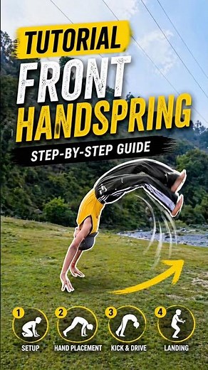 From Zero to Front Handspring 🚀 Easy Tutorial #shorts #youtubeshorts #calisthenics