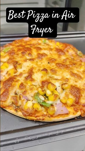 Easy Pizza Recipe in Air Fryer Oven 🍕 | Homemade best pizza recipe #pizza