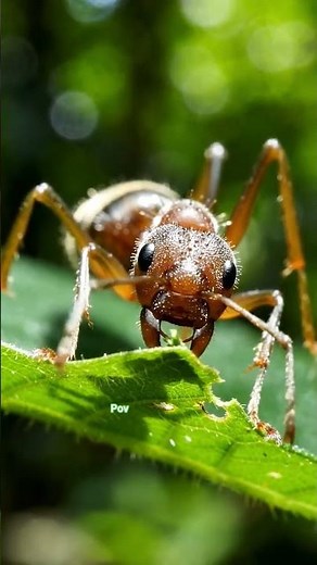 Nature’s Tiny Harvesters at Work 🐜 Ants Eating Leaves 🌿