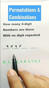 permutations & Combinations