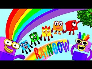 Rainbow Colors with Numberblocks - Learn Colors