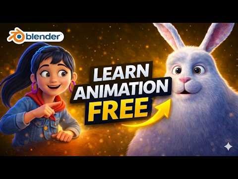 Best FREE Resource to Learn 3D Animation in Blender | Crashsune Academy