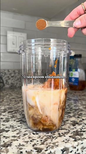 pumpkin coffee protein smoothie (better than a latte) | #smoothie #recipe #coldbrew