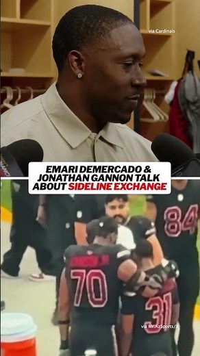 Jonathan Gannon exchanged words with Demercado on the sideline after his fumble in the 4th quarter