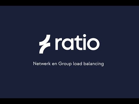 Ratio io7 - netwerk en group load balancing instellen
